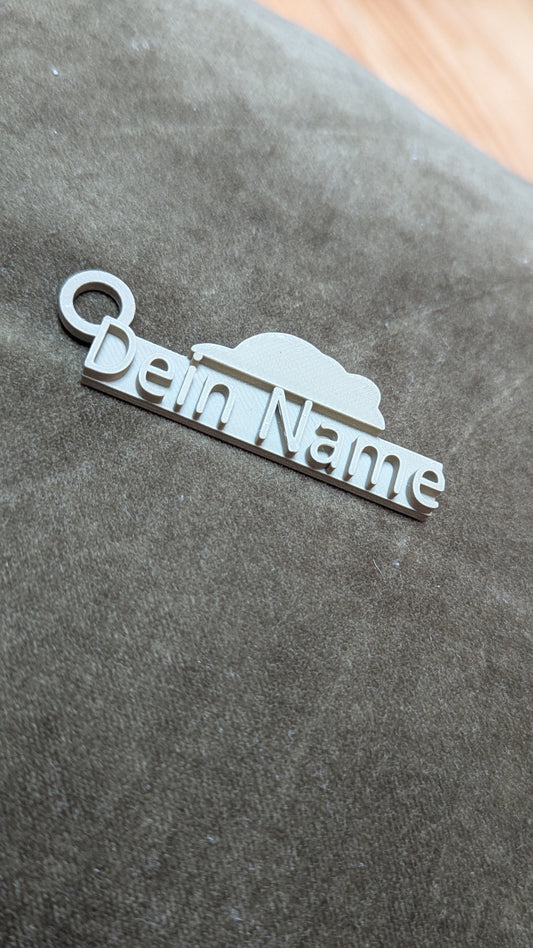 Namen Schild mit Wolken Symbol (Recycelt) ACHTUNG ohne Namen