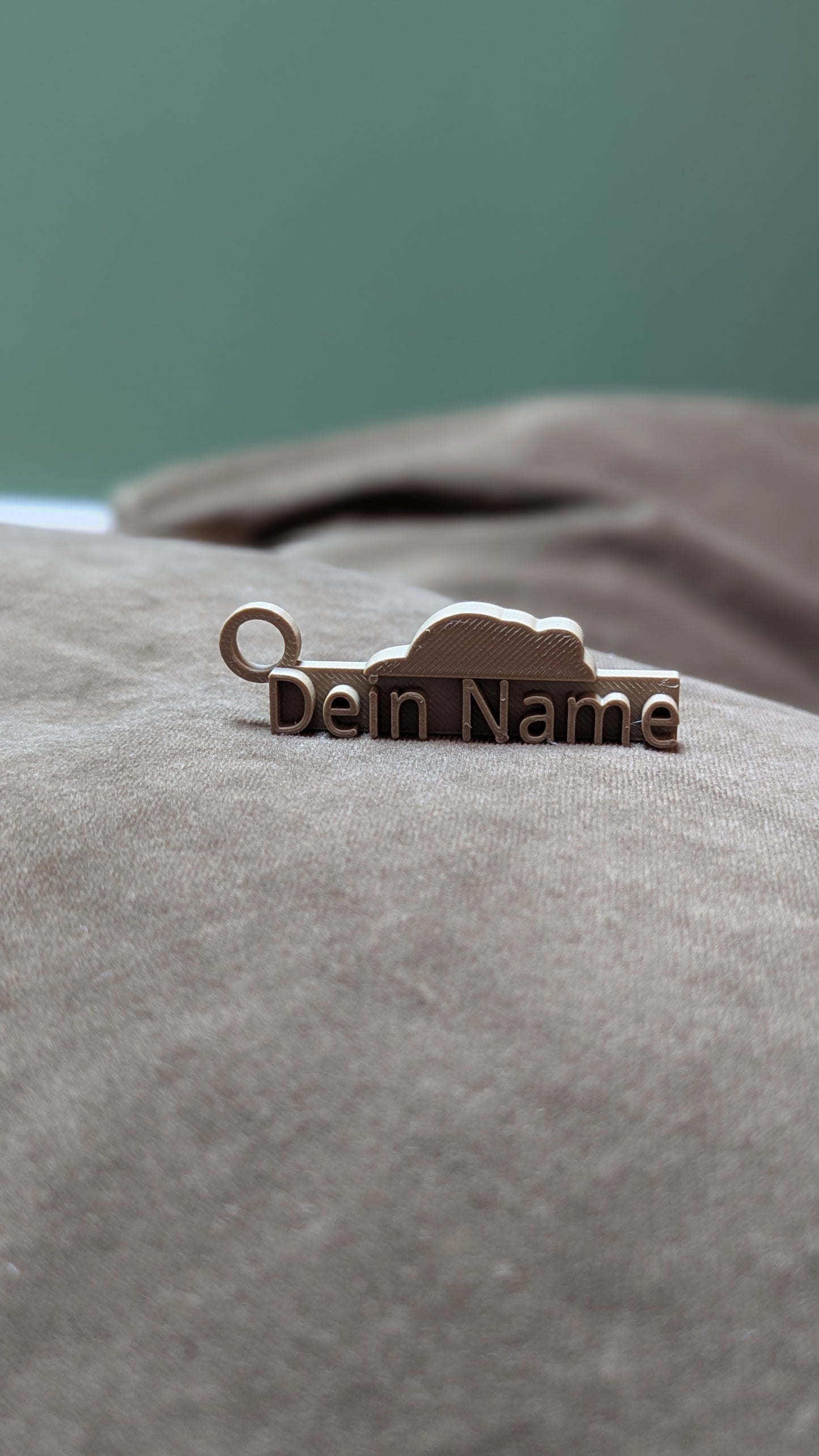 Namen Schild mit Wolken Symbol (Recycelt) ACHTUNG ohne Namen