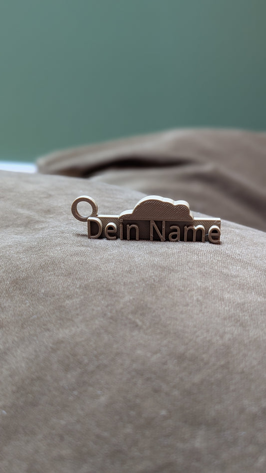 Namen Schild mit Wolken Symbol (Recycelt) ACHTUNG ohne Namen